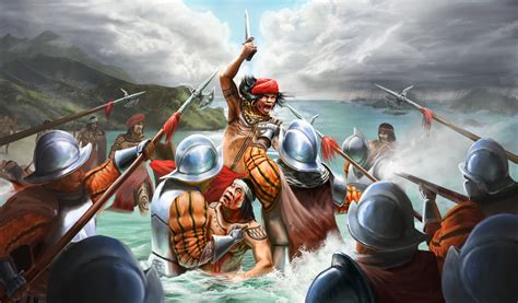 De Slag bij Mactan: Een Epic Battle Between Indigenous Warriors and Spanish Conquistadors